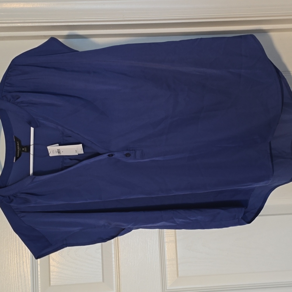 Banana Republic Indigo Button-Up Top